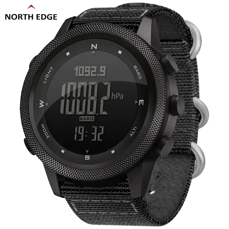 Altimeter Compass Watch - NORTH EDGE APACHE-46 Men Digital Outdoor