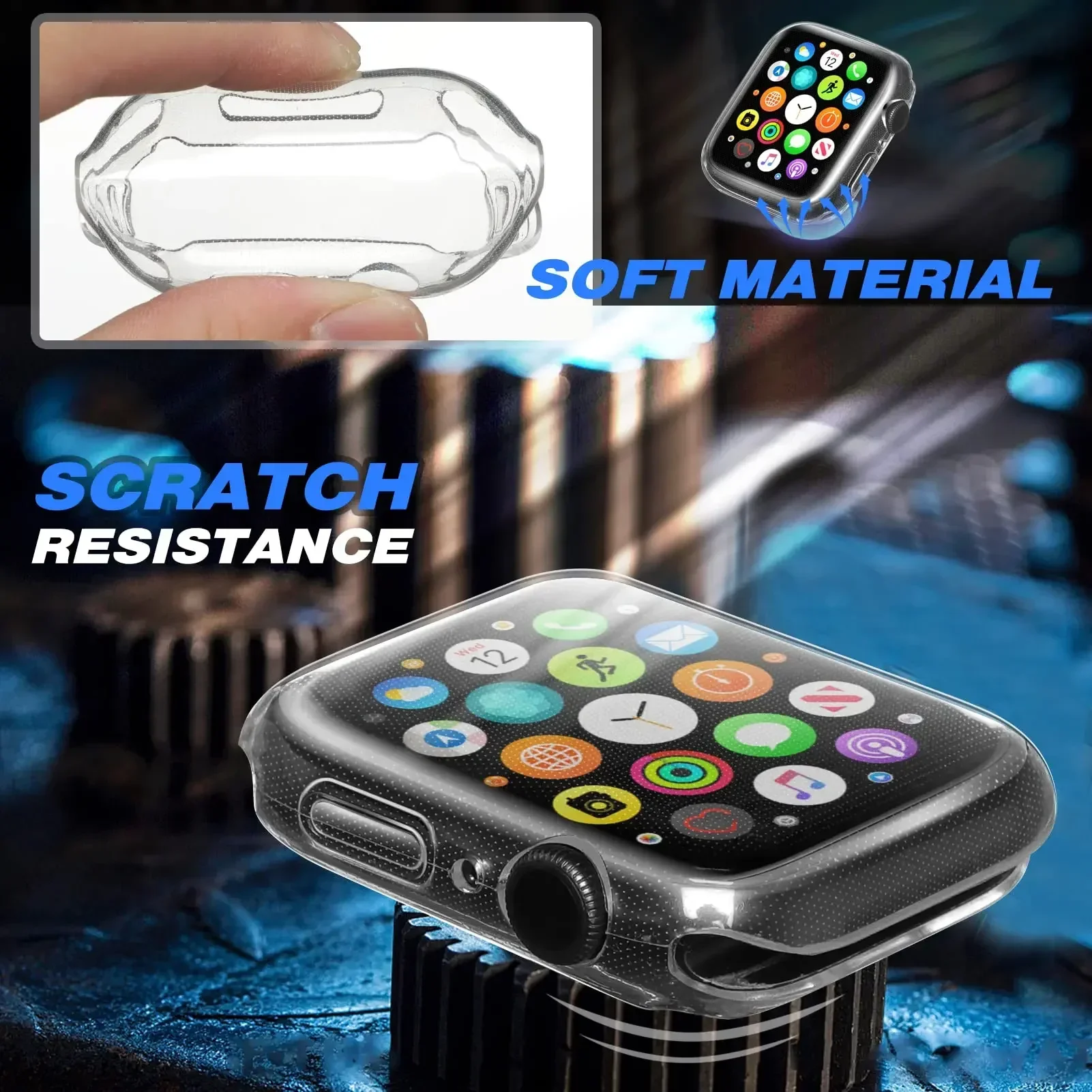Cover For Apple Watch Case 44m - Smartwatch Watches Price review and price