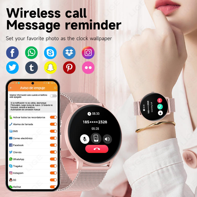 LIGE Waterproof Women Smart Wa - Watches Ladies Smartwatch review and price